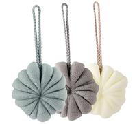 FRCOLOR 3 Piezas toalla de baño limpiador lavar depurador corporal exfoliante esponjas de baño bath depurador de ducha pelota de baño para el hogar Educación física