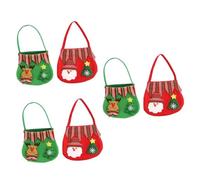 FRCOLOR 3 Series Bolsa De De Navidad Bolsa De Dulces Bolsas Con Cordón Bolsa De Navidad Bolsas De Para Bolsas De Celofán Grandes Rojo Paño 2 Piezas X 3