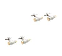 FRCOLOR 3 Series Botones De Puños De Camisa Tachuelas Manga Campo De Golf Oro Patas Hombres Brazalete Esmalte Camisas Gemelos Botón De Puño Silver 2 Piezas X 3