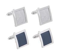FRCOLOR 3 Series Cufflinks De Inoxidable Hombres Elegantes Y Decorativos Accesorios De Camisa Y Traje Ocasiones Formales 2 Pares*3