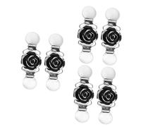 FRCOLOR 3 Series Presilla Para El Cuello Disfrazes Broche Accesorio Cárdigans Clips Suéteres Hebilla De Conexión De Cárdigan Clip De Suéter De Señora Aleación De Zinc Black 2 Piezas X 3