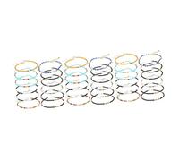 FRCOLOR 3 Series Tobillera De Cuentas De Color Con Cuentas Rosario Joyas Para Mujeres Talón Pulseras De Tobillo De Mujer Tobillera De Playa Joyas De Tobillo 12 Piezas X 3