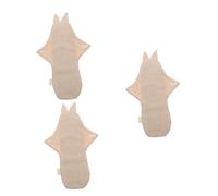 FRCOLOR 3 Unidades De Servilletas Sanitarias De Algodón Higiénicas Con Aletas Festoneadas Servilletas Orgánicas Lavables Servilletas Normales De Bragas Almohadillas