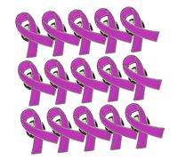 FRCOLOR 30 Piezas Broche Morado Prendedor Violencia Broche De Signo De Lazo Paz Nudo De Paz Morado De Aleación De Para Actividad Pública