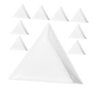 FRCOLOR 30 Piezas Placa Triangular De Joyería Para Ordenar Arte De Uñas Unidades Bandeja Para Comerciantes Bandeja Para Ordenar Cuentas Organizador De Joyas Caja Blanca Para Clasificar Gem