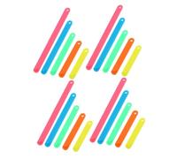 FRCOLOR 30 Piezas Tiras de Polígonos Encajables para Manipulación Educativa Mesa de Luz Figuras Geométricas de Plástico Seguro para Aprendizaje Montessori y Desarrollo de Habilidades