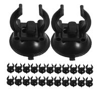 FRCOLOR 30 Piezas Ventosas para Acuario con Clip para Tubo Abrazaderas Resistentes para Calentador Sumergible Soporte para Manguera de Tanque Fijación Segura para Luces y Plantas Pecera