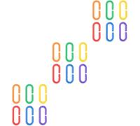 FRCOLOR 300 Piezas Juguete Plastoy Ganchos C-Clips Loro C-Enlaces Eslabones De La Cadena C-Clips Eslabón De La Cadena Aves