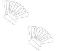 FRCOLOR 32 Piezas Clip En u Rodillos Con Clips Para Rizadores Rodillo Clip De Rodillo De Repuesto Clip Rizador Inoxidable 304