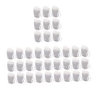 FRCOLOR 36 botellas con tapa con gancho, botellas de viaje, botellas vacías multiusos, rellenables, botellas de viaje, llaveros, botellas de manos, desechables