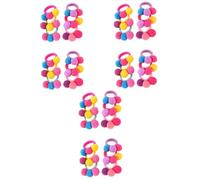 FRCOLOR 36 Piezas coletero con bola de pelo para bebé accesorios para el cabello para cumpleaños lazos para el cabello para cabello grueso scrunchies hair band anillo de pelo de niño