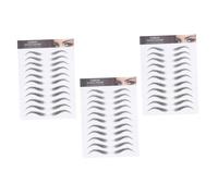 FRCOLOR 3hojas Calcomanías De Cejas Impermeables De Cejas Imitación Para Naturales y