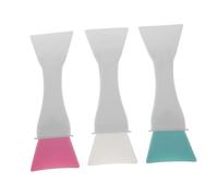 FRCOLOR 3juegos Pinceles de Maquillaje de Silicona Aplicador Facial para Mascarillas de Barro y Lociones Corporales Herramienta de Belleza Cuidado Piel Colores Surtidos