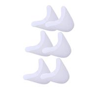 FRCOLOR 3pares Almohadillas Dedos Protección Dedos Almohadillas De Gel De Silicona Blanca Cubiertas Pies Para Uso Gimnasio o Casa Alivian El Las Punteras