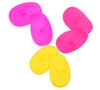 FRCOLOR 3pares Orejeras Tinte Cabello De Silicona De Protectores Auditivos Para Teñir El Pelo y Evitar Manchas El Lavado o Ducha Para Peluquerías y Peinados
