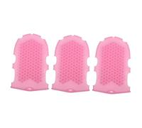 FRCOLOR 3Pcs 2 Guante Cepillo De Baño Limpieza Depurador Silcone Body Scrubbers Lufa Depurador Guantes De Baño De Silicona Depurador Guante De Baño De Silicona Masaje Corporal Cepillo De