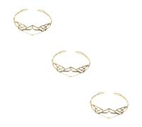 FRCOLOR 3pcs Elfenkrone hochzeitshaar schmuck wedding hair accessories Stirnbänder für Damen Braut Stirnband Haarschmuck für die Hochzeit Haarband HochzeitsDiademe für die Braut Feenkrone