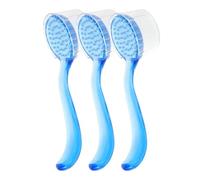 FRCOLOR 3Pcs Manual Fuerza Fuerra Exfoliadora Gentil Bisniamiento Profundo Cepillo De Cerebro De Cerdo Suave Masaje De Masaje De La Cara Para La Rutina De Cuidado De La Piel