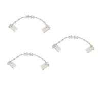 FRCOLOR 3pcs Tocado para la novia elegante accesorios para el cabello novia Rhinestone cintas para el pelo horquillas para la diadema tiara accesorios boda tocado modelado o peine