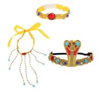 FRCOLOR 3piezas Accesorios Cleopatra Tocado Serpiente Pulsera Cinturón Fiesta Halloween Disfraz