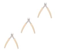 FRCOLOR 3piezas Alicate Removible De Joyas Para Uñas Herramienta Portátil De Manicura Alicate De De Uñas Para Quitar Gemas y Cadenas Diseño Ergonómico y Duradero