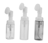 FRCOLOR 3piezas Botella de Mousse Transparente de Viaje Dispensador de Espuma para Cara y Champú Botella de Mousse Vacía Bomba