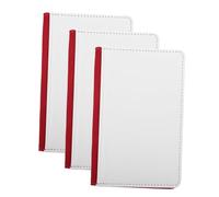 FRCOLOR 3piezas Carpeta De Identificación PU Porta Pasaporte Billetera De Cuero Organizador De Documentos De Viaje para Pasaporte y Billetera Unidades para Viajes