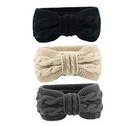 FRCOLOR 3piezas Diadema Cálida de Invierno para Calentar las Orejas Diadema Retorcida Elástica para Otoño Invierno para Ir al Trabajo o Salir Caminar