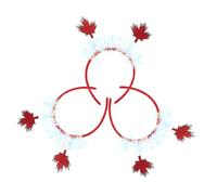 FRCOLOR 3piezas Diademas Arce Otoñales para Mujer Accesorios Canadienses Cabello para Fiestas de Otoño Día Celebraciones Festivas
