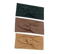 FRCOLOR 3piezas Diademas Elásticas Para Mujer Cinta Pelo Retro Accesorio Flexible
