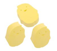 FRCOLOR 3piezas Esponja de Baño para Bebés Forma de Pingüino de Dibujos Animados Herramienta de Baño para Recién Nacidos Esponja para Bañera de Ducha