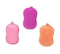 FRCOLOR 3piezas Esponja De Ducha Forma De Cacahuete Para Niño Niña De Exfoliante Suave Para Baño Absorbe Jabón y Genera Rica Para Cuidado Piel Infantil Aleatorios