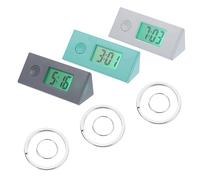 FRCOLOR 3piezas Llavero Reloj Digital Pequeño De Bolsillo para Llevar Colgante Llavero Reloj De Bolsillo