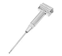 FRCOLOR 3piezas Masajeador De Acupuntura Multifuncional De Cobre Flexible Rodillo Para Oído y Facial Herramienta De y Penetra Puntos De Acupuntura Plata