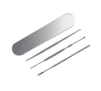 FRCOLOR 3piezas Palillos Oídos De Acero Inoxidable Limpiador De Oídos Herramienta De Extracción De Cerumen Incluye Para Uso Casa y Cuidado Personal