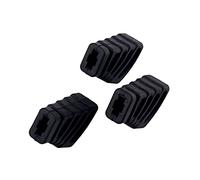 FRCOLOR 3piezas Patas De Goma Negras Para Soporte De Tambor Grande De Percusión Duraderas De Rack De Batería y Platillos Estabilidad Antideslizante