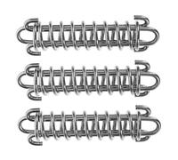 FRCOLOR 3piezas Resorte de Tensión para Correa de Perro Tensor de Resorte Amortiguador de Acero Inoxidable Reflectante Resistente para Camping y Senderismo Correa para Correr