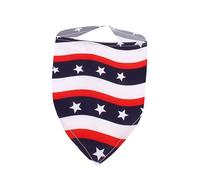 FRCOLOR 3st Haustier Hundebabero American Kopftuch Patriotische Hundehalstücher USA-schal Schleppleine Hundehalsband mit Us-Fabrand Flaggenbandana Bufandas United Staaten Der Hund