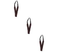 FRCOLOR 3st trenza diadema diadema de malla sintética trenzada diadema elástica diadema para mujeres cintas para el cabello para alambre de alta temperatura de caballo damas manual
