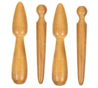 FRCOLOR 4 barras de acupresión, herramientas de masaje de reflexología, varilla de masaje de puntos gatillo, masajeador de manos, masajeador de manos, rodillo de masaje, rodillo de masaje de pies,