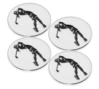 FRCOLOR 4 Clips Metálicos para Marcador de Balones de Golf con Clip Magnético para Gorra de Golf Mujer Accesorios Ligeros y Duraderos Obsequio Adecuado