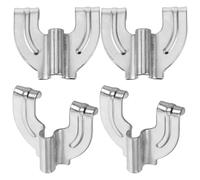 FRCOLOR 4 Ganchos Metálicos para Bombo Gancho de Garra para Instrumento de Percusión de Metal Repuesto para Accesorios de Batería Compatibles con Varios Instrumentos Resistentes y