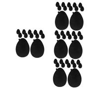 FRCOLOR 4 Juegos Adhesivos Para Antideslizante Empuñaduras De Zapatos De Tacón Alto Cojines De Tapones De Tacón Para Tacones Altos Black Resina De Vinilo 6 Pares * 4
