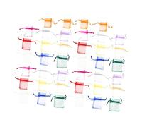 FRCOLOR 4 Juegos Bolsa De Malla Pequeñas Bolsas De Cordón Bolsas De Con Cordón Mini Bolsa De De Favor Con Cordón De Gasa Para Joyas Tela 100 Uds * 4