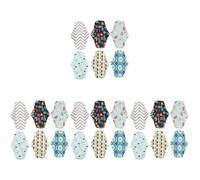 FRCOLOR 4 Juegos Compresas Higiénicas Lavables Compresas Higiénicas Compresas De Lactancia Cómodas Para Mujeres Compresas Higiénicas Prácticas Suministros Para Mujeres 6 piezas * 4