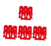 FRCOLOR 4 Juegos De Bolsas De Tela Con Cordón Para Navidad Para Guardar Y Recuerdos De Fiestas 10 Unidades X 4