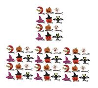 FRCOLOR 4 Juegos De Para El Pelo Con Dibujos De Halloween Horquillas Con Purpurina Accesorios Para Disfraz De Cosplay Para El Pelo De Fantasma Para Festival 12 Unidades X 4