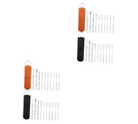 FRCOLOR 4 Juegos Traje De Oreja Cuchara Para Cerumen Recolector De Limpieza De Oídos Removedor De Cerumen Kit De Selección De Orejas Recogedor De Cera Del Oído Acero Inoxidable