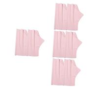 FRCOLOR 4 Pares Guantes de uñas de seda helada guantes anti-uv para decoración de uñas de verano manicura protección solar gel de Nylon rosa