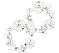 FRCOLOR 4 Pares Hebilla Clips De Zapatos De Mujer Encanto Hechizas Accesorios Para Zapatos De Boda Pinzas Para De Perlas Pinzas Para De Mujer Joyería De El Plastico